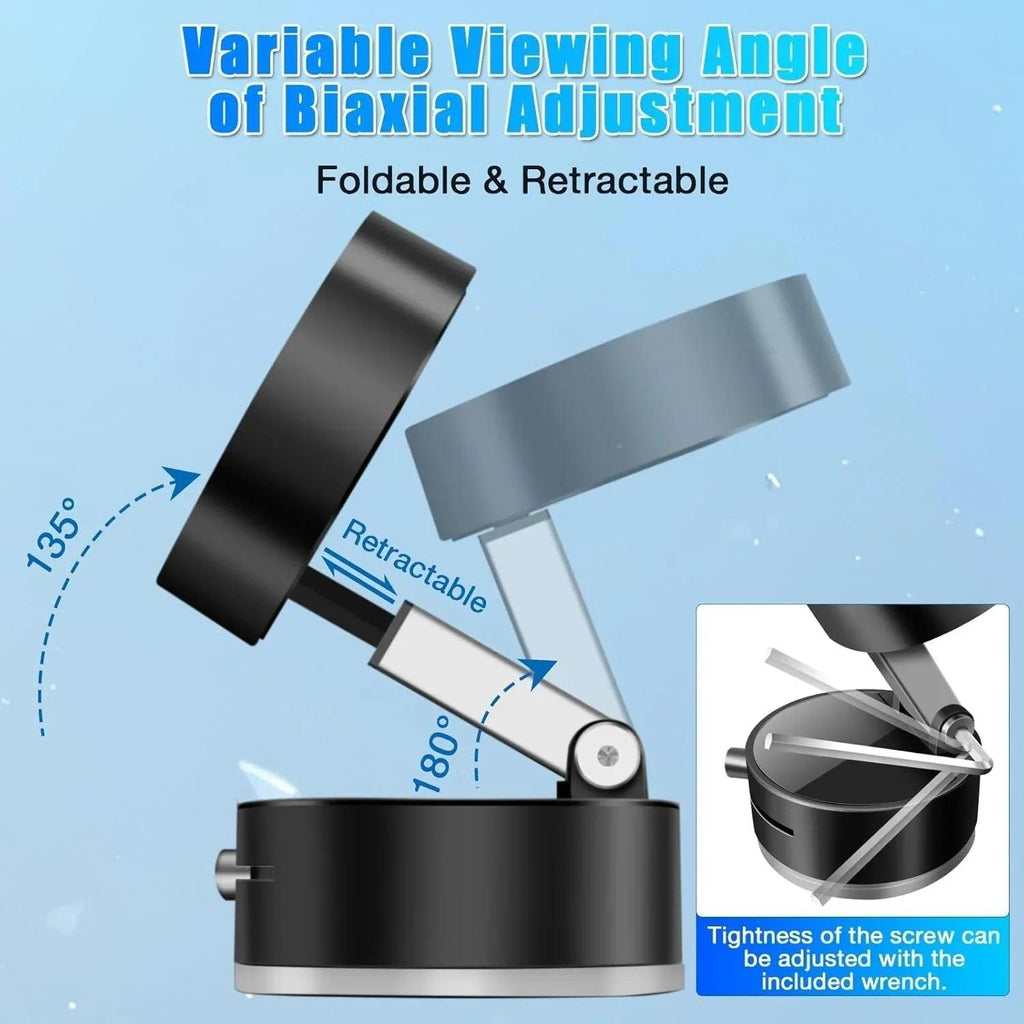 Adjustable foldable and retractable biaxial viewing angle stand for electronics