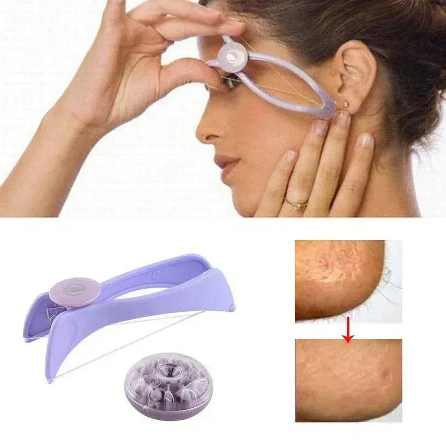 Hair Threading Tool - Painless Facial Hair Remover for Eyebrows, Upper Lip & Face - Mix Bazar - Mix Bazar