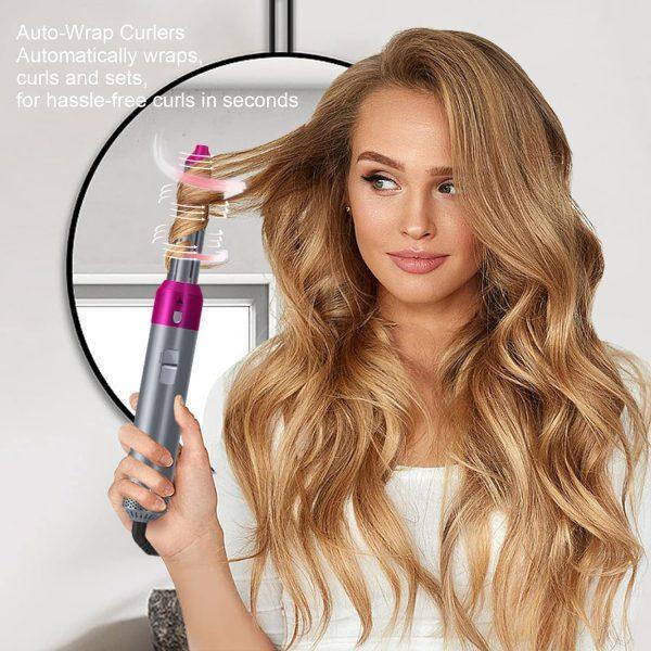 2-in-1 Hair Dryer & Curler - Professional Styling Tool for Smooth & Curly Hair - Mix Bazar - Mix Bazar