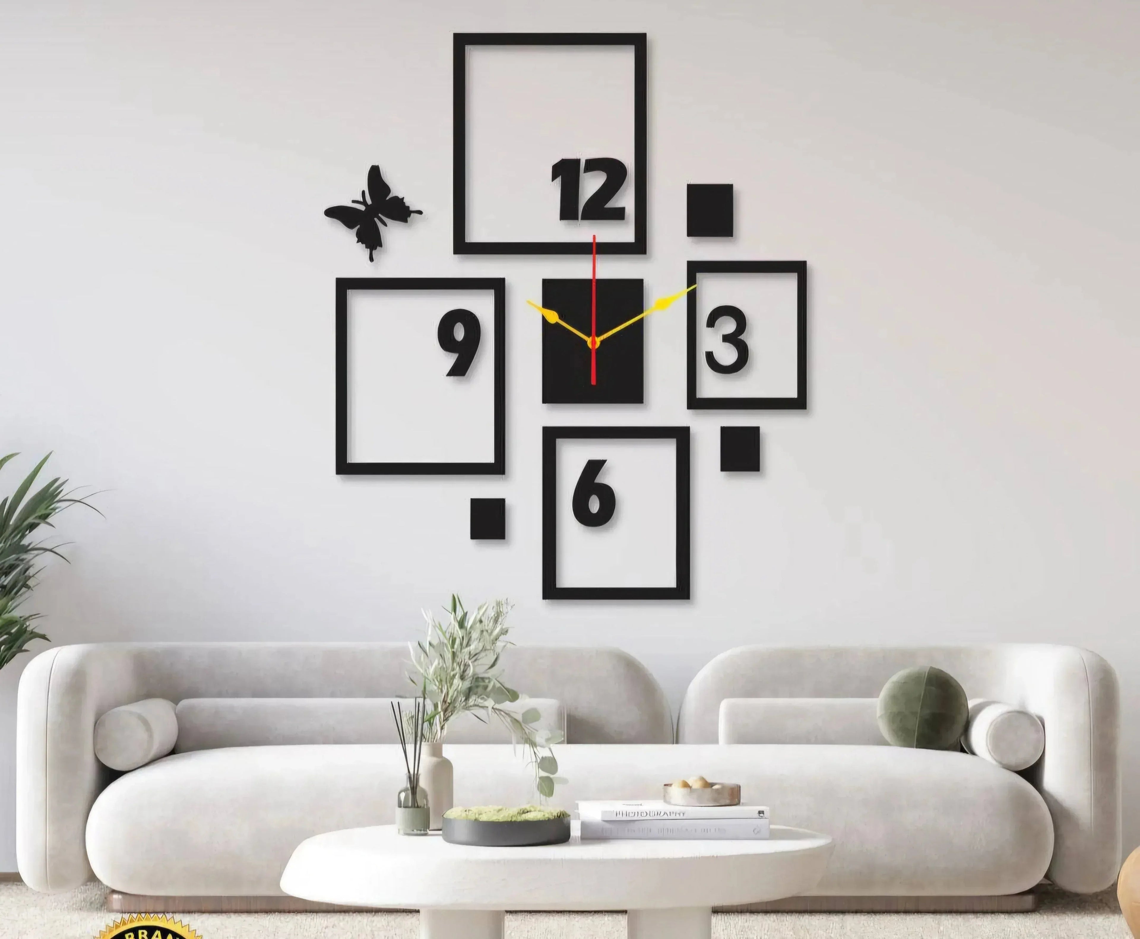 Modern Wall Clock - Silent Non-Ticking Decorative Clock for Home & Office - Mix Bazar - Mix Bazar
