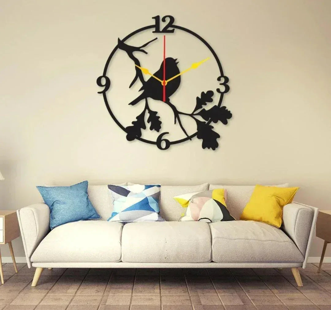 Modern Wall Clock - Silent Non-Ticking Decorative Clock for Home & Office - Mix Bazar - Mix Bazar