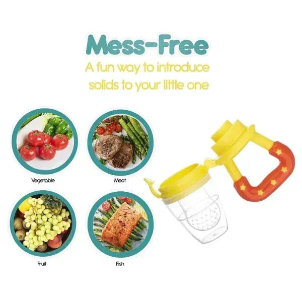 Baby Fruit Feeder - Safe Mesh Nibbler for Fresh Food & Teething Relief - Mix Bazar - Mix Bazar
