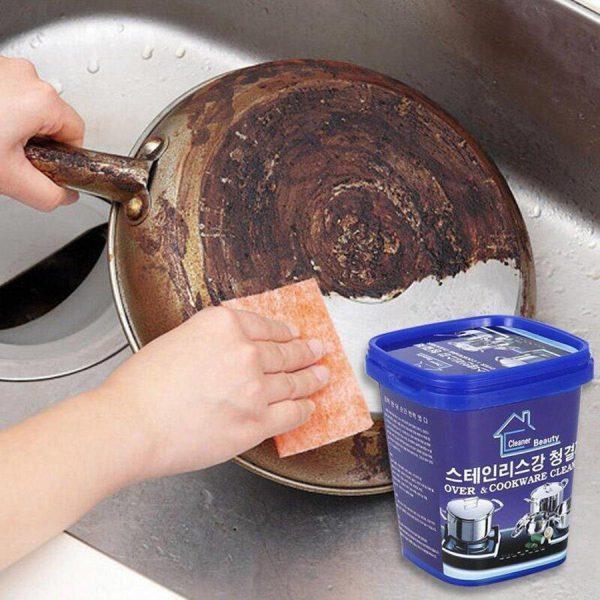 Black Pot Bottom Cleaner - Powerful Detergent for Stubborn Stains & Grease - Mix Bazar - Mix Bazar