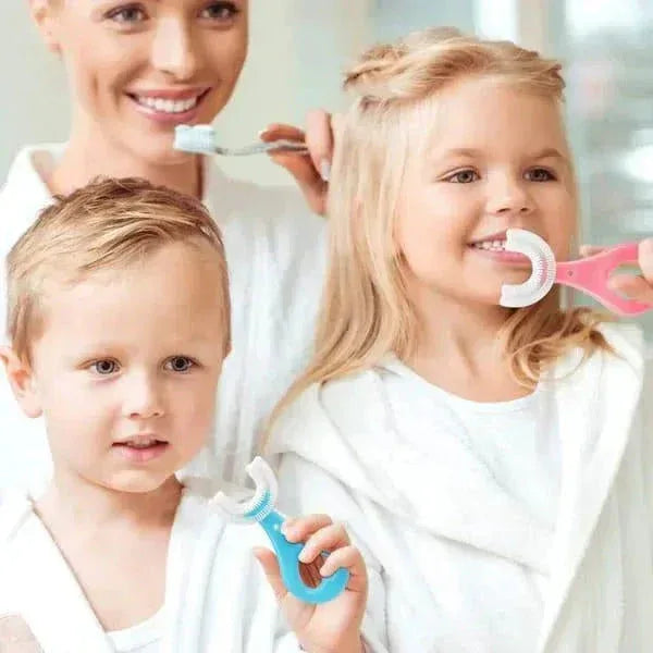 Silicone U-Shaped Toothbrush For Kids - Pack of 5 - Mix Bazar - Mix Bazar