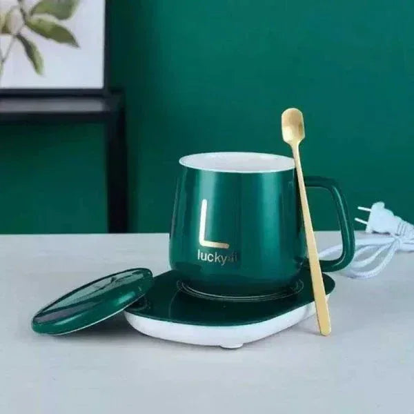 Electric Heated Coffee Mug - Auto Temperature Control Warmer for Hot Drinks - Mix Bazar - Mix Bazar