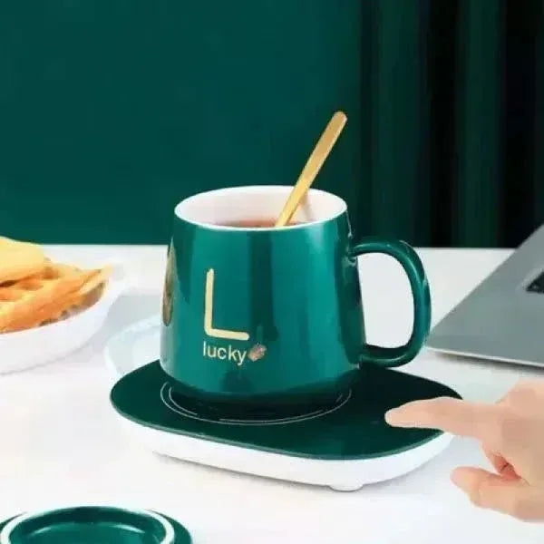 Electric Heated Coffee Mug - Auto Temperature Control Warmer for Hot Drinks - Mix Bazar - Mix Bazar