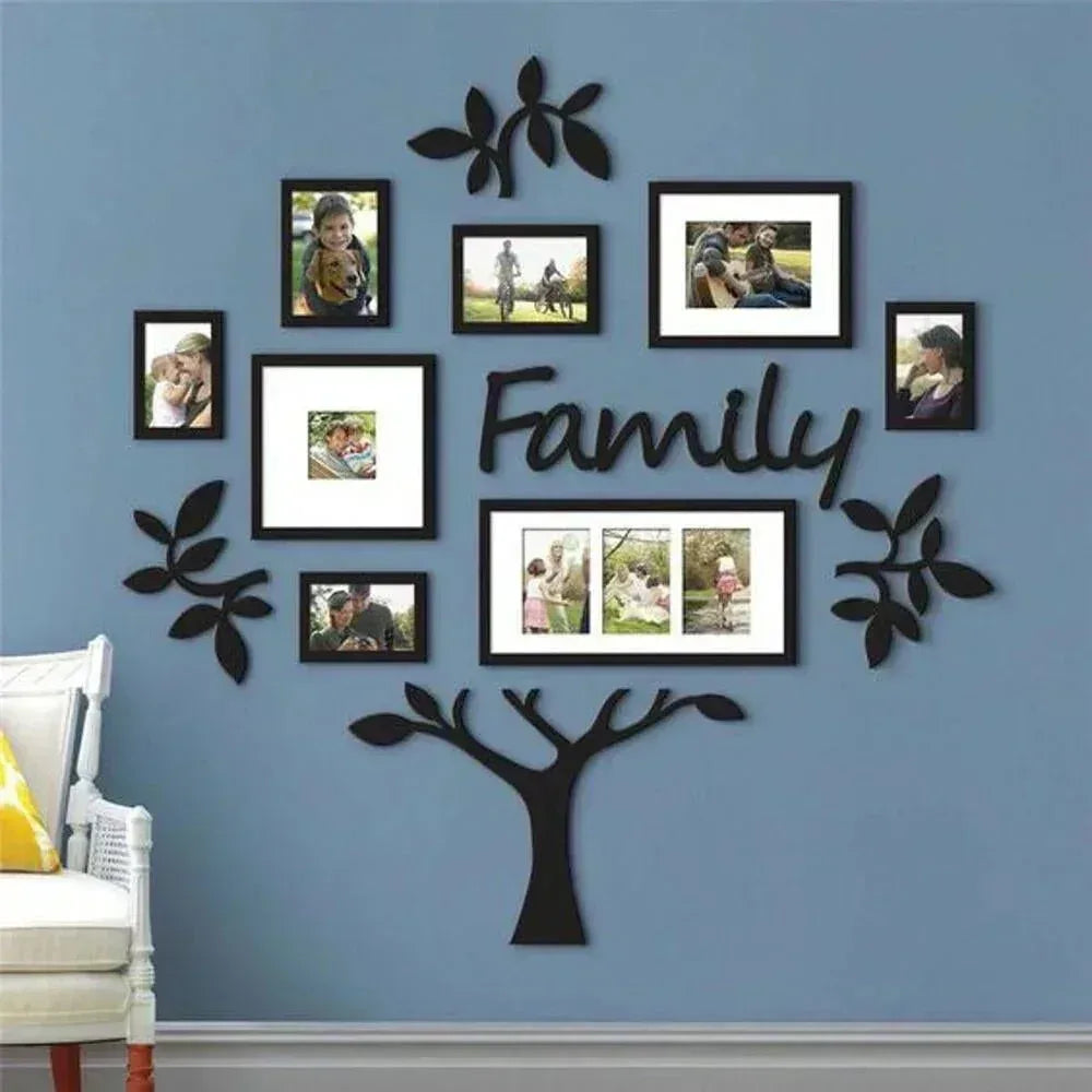 Family Photo Frame Wall Art - Multi-Picture Collage Display for Home Decor - Mix Bazar - Mix Bazar