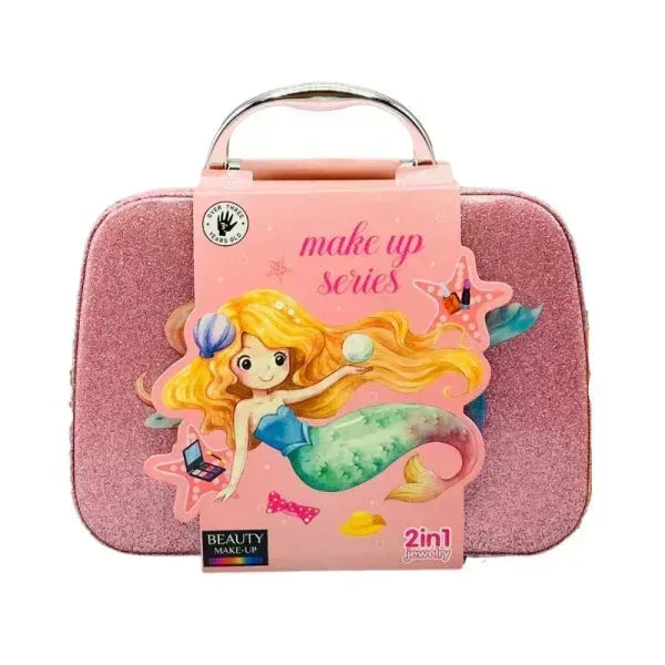 Girls Makeup Set - Portable Beauty Box for Kids | Safe Non-Toxic Washable - Mix Bazar - Mix Bazar