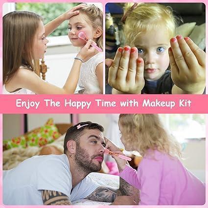 Girls Makeup Set - Portable Beauty Box for Kids | Safe Non-Toxic Washable - Mix Bazar - Mix Bazar