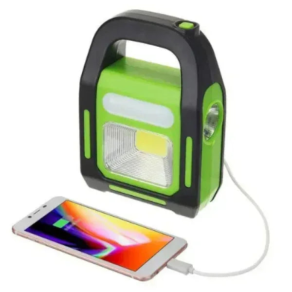 Hurry Bolt LED Work Light - Rechargeable Solar Emergency Torch with 3 Lighting Modes - Mix Bazar - Mix Bazar
