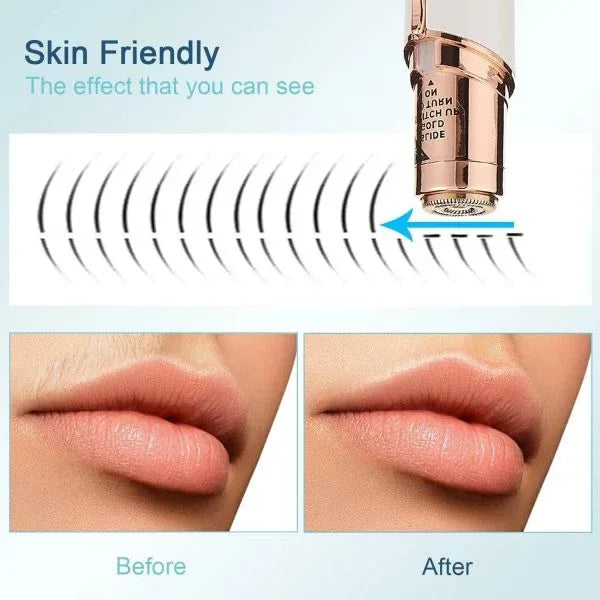 Rechargeable Facial Hair Remover - Eyebrow Trimmer for Women | Painless & Portable - Mix Bazar - Mix Bazar