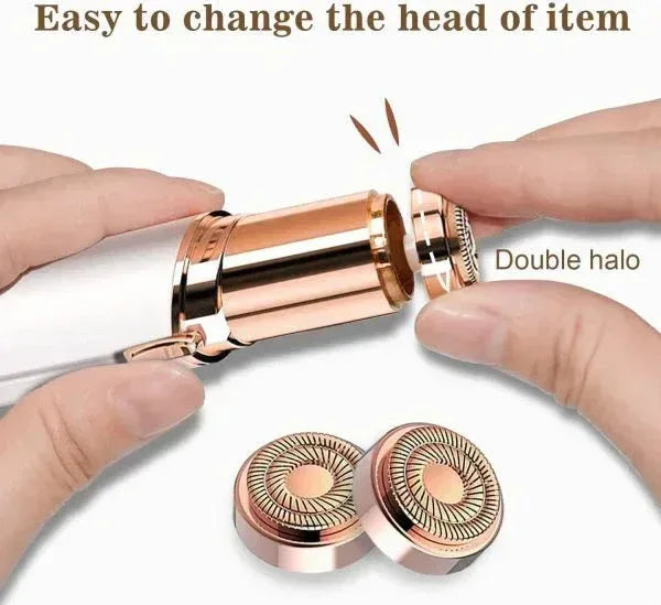 Rechargeable Facial Hair Remover - Eyebrow Trimmer for Women | Painless & Portable - Mix Bazar - Mix Bazar