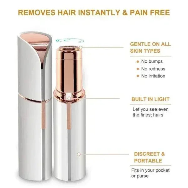 Rechargeable Facial Hair Remover - Eyebrow Trimmer for Women | Painless & Portable - Mix Bazar - Mix Bazar