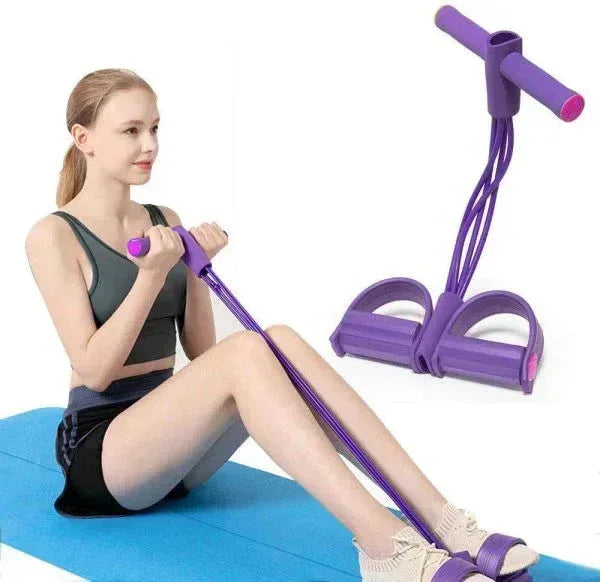 Tummy Trimmer - Elastic Pull Rope Ab Exerciser for Core Strength & Fitness - Mix Bazar - Mix Bazar