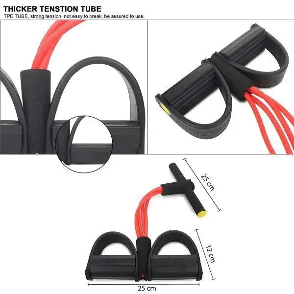 Tummy Trimmer - Elastic Pull Rope Ab Exerciser for Core Strength & Fitness - Mix Bazar - Mix Bazar