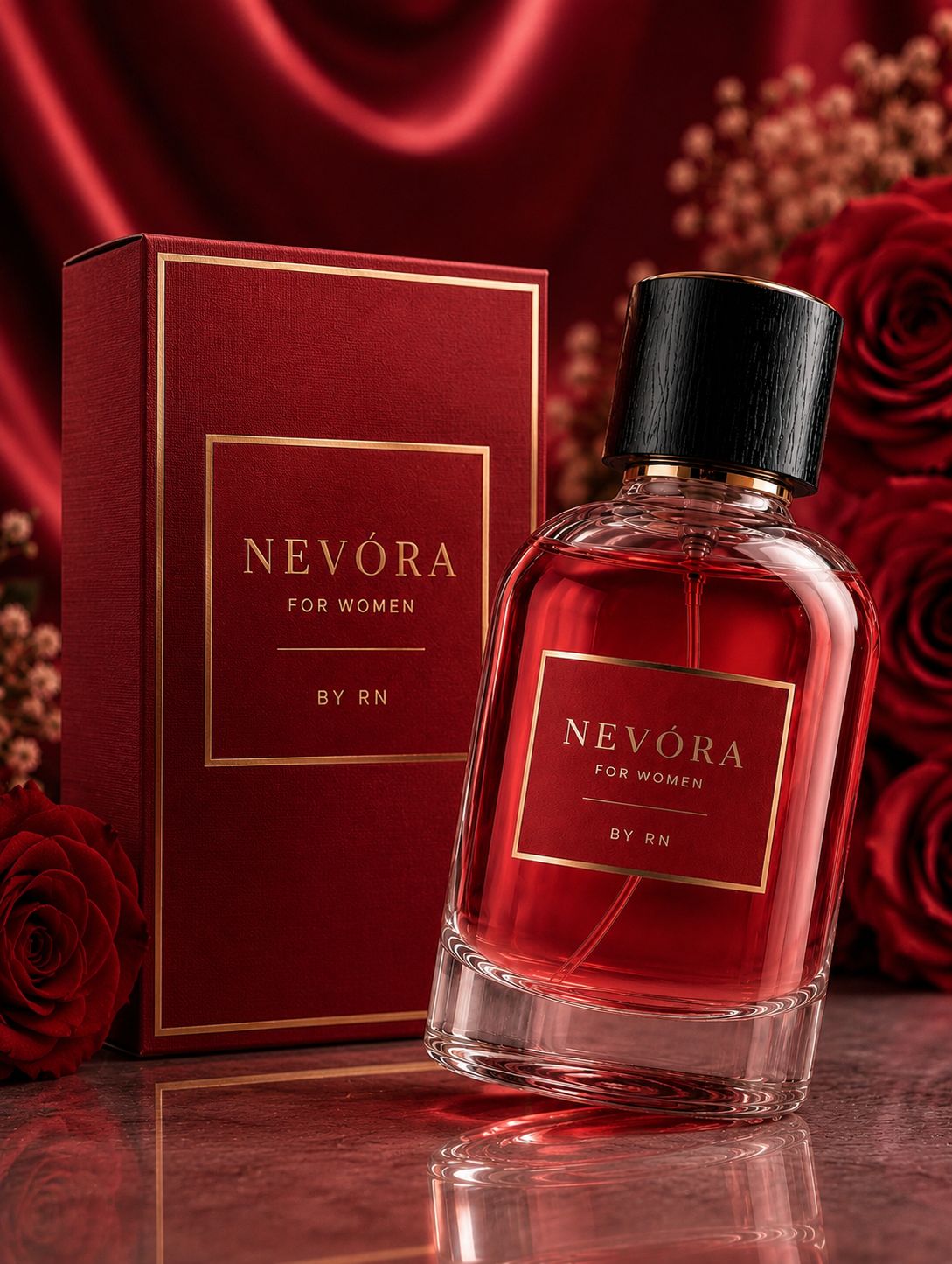 Feminine Floral Eau de Parfum  – Soft Rose & Musky Scent for Women