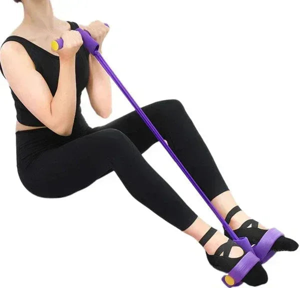 Tummy Trimmer - Elastic Pull Rope Ab Exerciser for Core Strength & Fitness - Mix Bazar - Mix Bazar