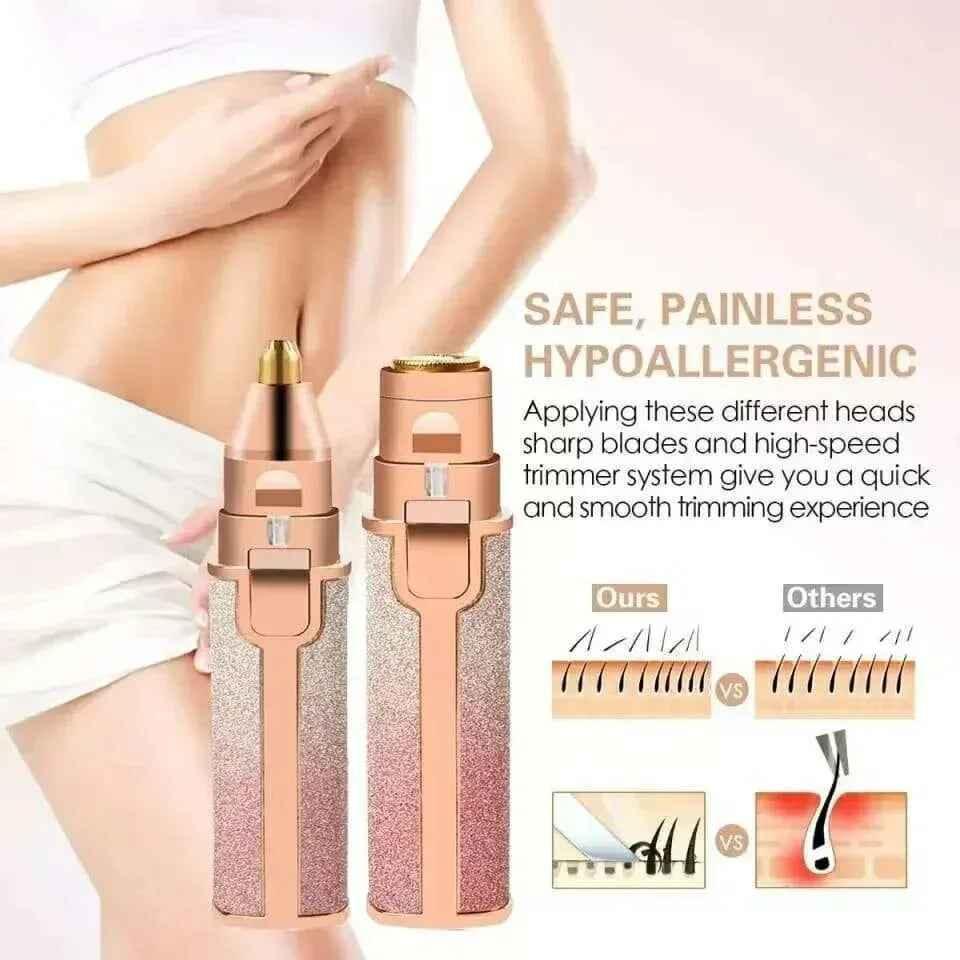 Pain-Free Eyebrow & Facial Hair Trimmer - Mix Bazar