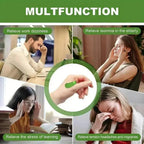 Multifunction acupressure wrist band for relieving dizziness, insomnia, stress, and headaches.