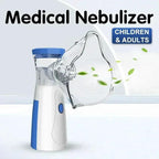 Medical nebulizer for children and adults with a clear face mask