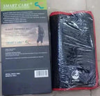 Smart Care Waist Trimmer Belt in packaging with a black fitness waist wrap