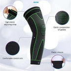 Black elastic compression knee sleeve with patella support and adjustable straps