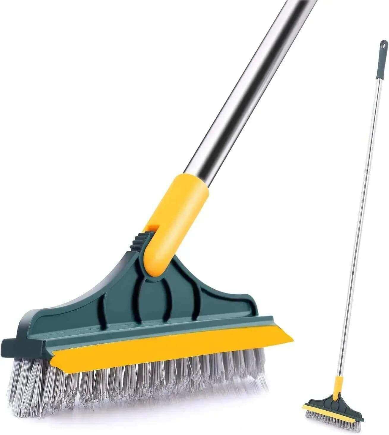 2-in-1 Broom Wiper - Dual Purpose Floor & Window Cleaning Tool - Mix Bazar