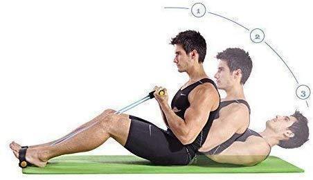 Tummy Trimmer - Elastic Pull Rope Ab Exerciser for Core Strength & Fitness - Mix Bazar - Mix Bazar