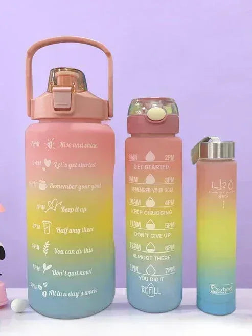 Sports Water Bottles Set - BPA-Free Leak-Proof Bottles for Gym & Outdoor - Mix Bazar - Mix Bazar