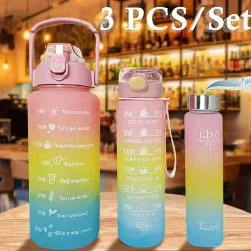 Sports Water Bottles Set - BPA-Free Leak-Proof Bottles for Gym & Outdoor - Mix Bazar - Mix Bazar